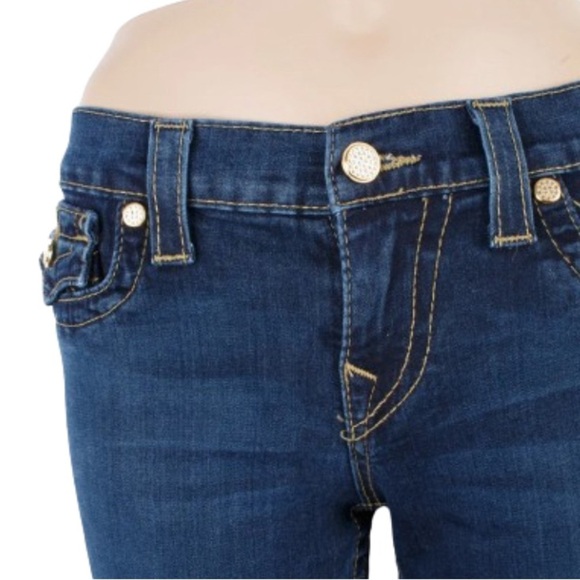 True Religion Misty Skinny Woman's Denim Jeans Flap Pocket USA Size 27 - Picture 2 of 9